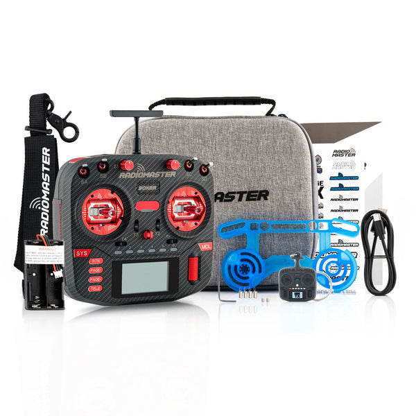 Boxer Max comes standard with upgraded billet aluminum AG01 hall effect gimbals