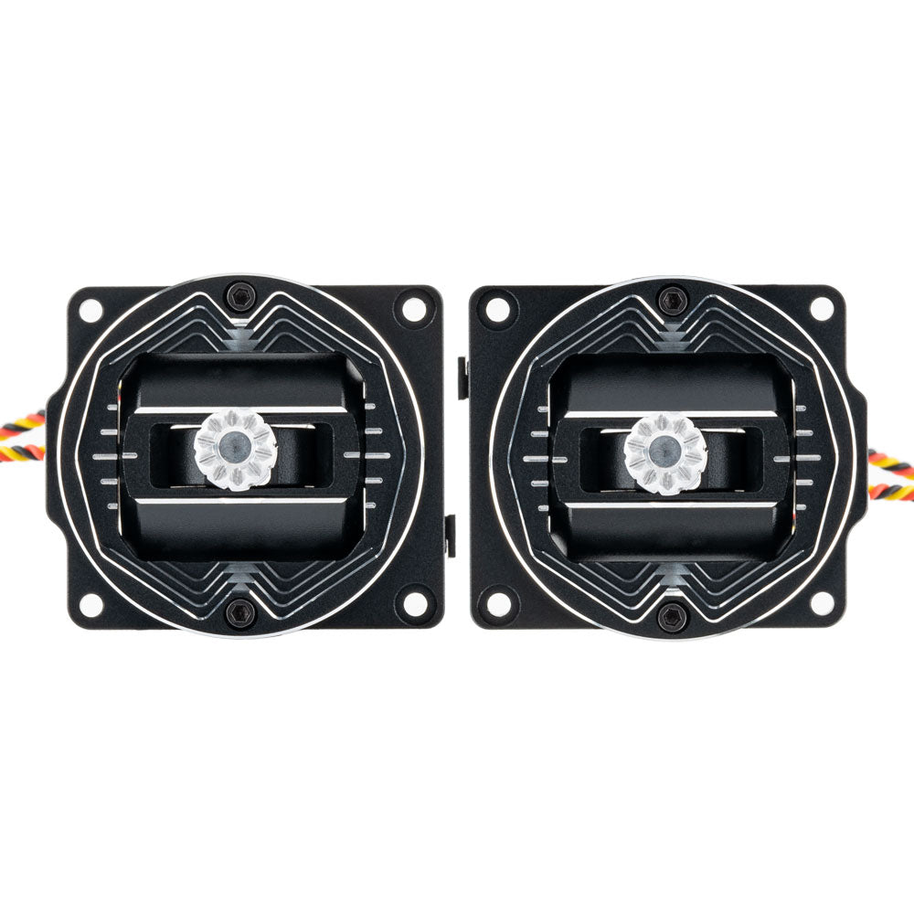 RadioMaster AG01 NANO CNC Hall Effect gimbals set, top view of two stick modules