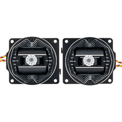 RadioMaster AG01 NANO CNC Hall Effect gimbals set, top view of two stick modules