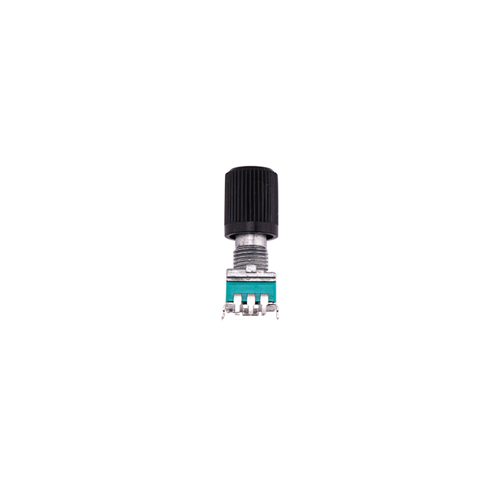 RadioMaster GX12 P1/P2 potentiometer replacement part with knurled black knob and 3-pin base