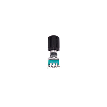 RadioMaster GX12 P1/P2 potentiometer replacement part with knurled black knob and 3-pin base