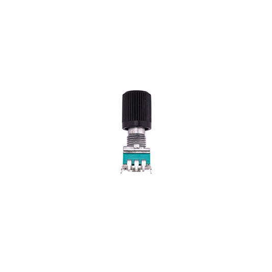 RadioMaster GX12 P1/P2 potentiometer replacement part with knurled black knob and 3-pin base