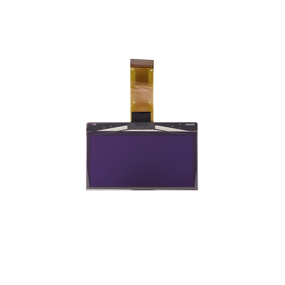 GX12 Radio OLED screen replacement module, front view with flex ribbon cable connector