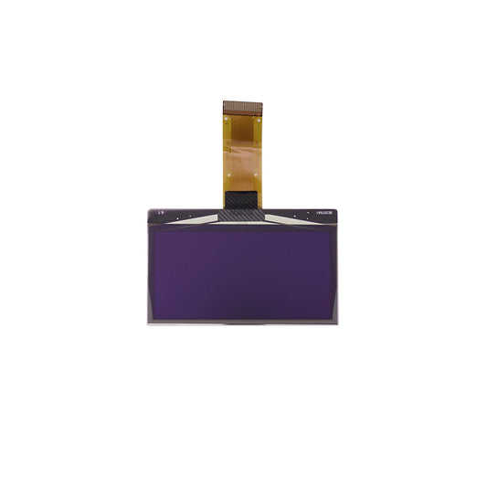 GX12 Radio OLED screen replacement module, front view with flex ribbon cable connector