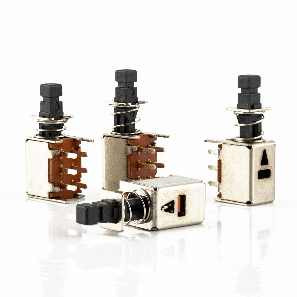 RadioMaster Boxer Switch set, four replacement switch modules with solder lugs and spring-loaded stems