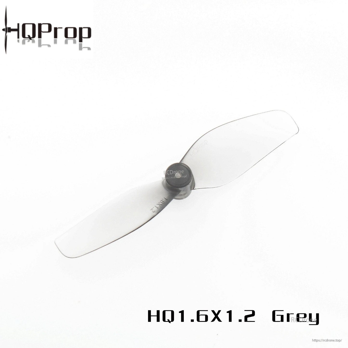 HQ Ultralight Whoop Prop 1.6x1.2 grey 2-blade micro propeller, single prop view