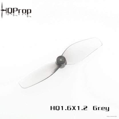 HQ Ultralight Whoop Prop 1.6x1.2 grey 2-blade micro propeller, single prop view
