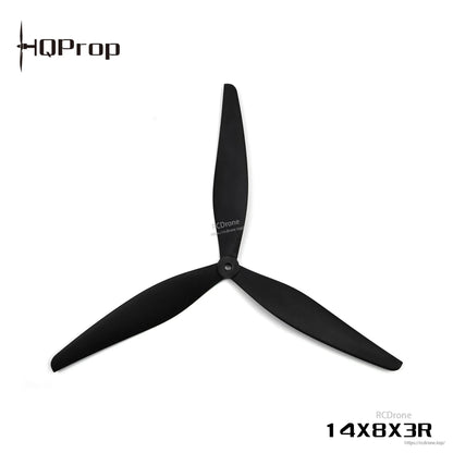 Black 3-blade propeller with 14X8X3R marking, single prop view on white background