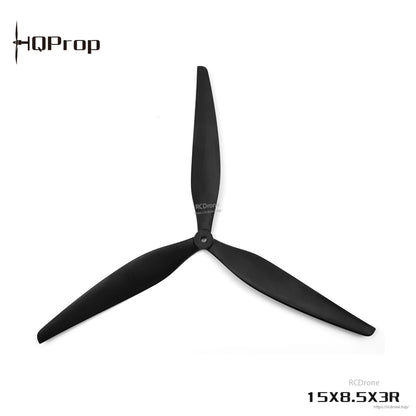 Three-blade propeller with central hub mounting hole, labeled 15X8.5X3R
