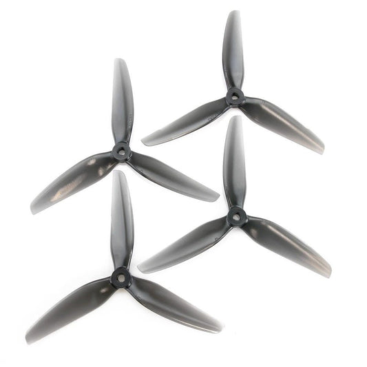 HQProp 6X3.5X3 Light Grey Poly Carbonate POPO Propeller Set (2CW+2CCW), 6 inch, 5mm Shaft