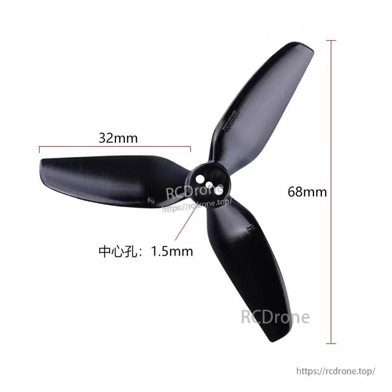 HQProp T3X3X3 Propeller 3030 3-Blade PC Props CW CCW For RC FPV Freestyle 3inch SEEKER 3 Drone