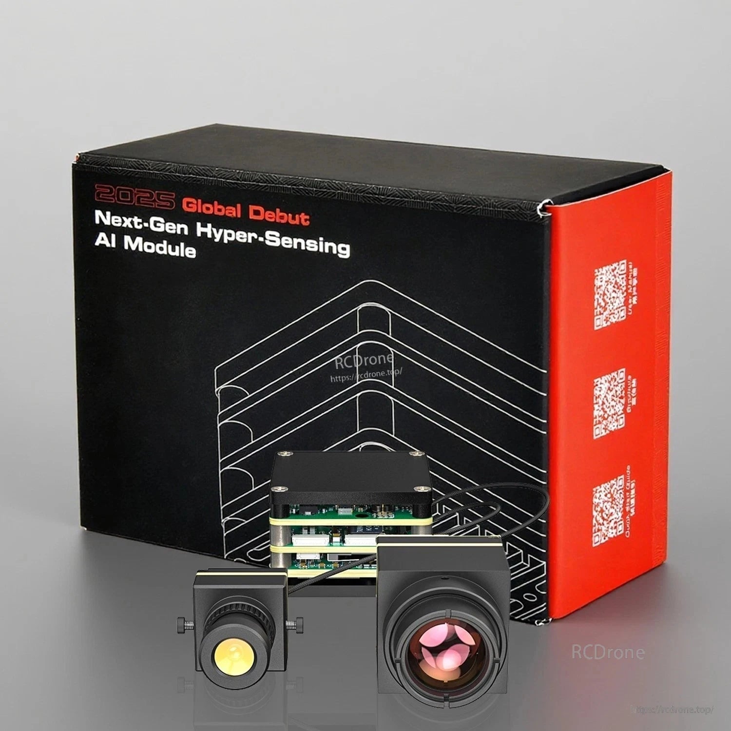 HS Airforce AI VisionCube Kit FPV AI Camera, 2025 Global Debut Next-Gen Hyper-Sensing AI Module with camera and accessories