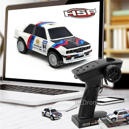 HSP TinyGear TX-8B 1/64 Rc Car, 2.4GHz Mini Drift Racing, 1.8 m/s, LED, RTR, 35min Runtime, Type‑C, <20m Range