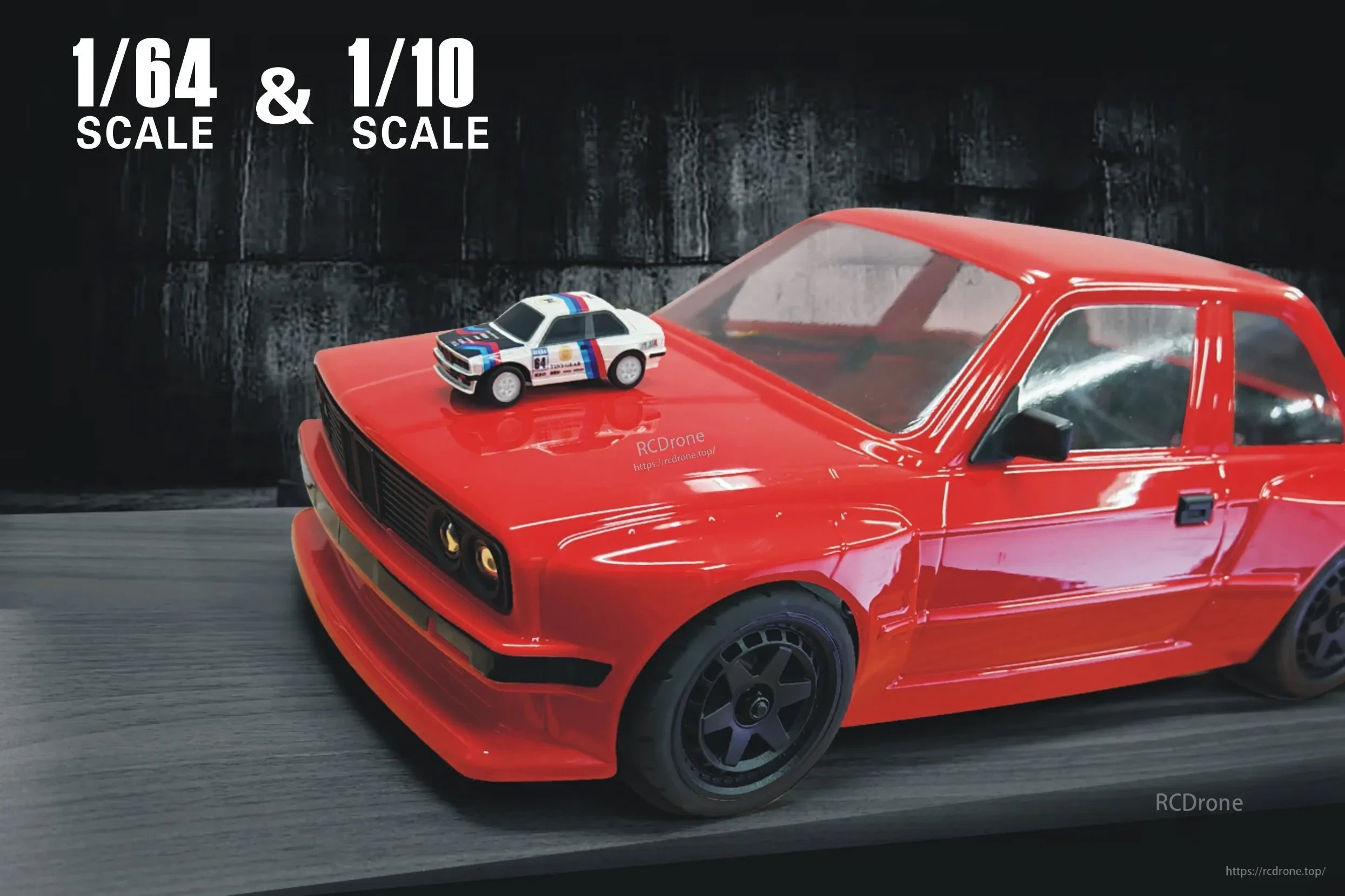 HSP TinyGear TX-8B 1/64 Rc Car, Rc car with 2.4GHz frequency, mini drift racing, LED lights and 35 minute runtime.