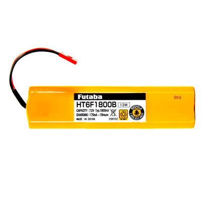 Futaba HT6F1800B 7.2V 1800mAh NiMH 6-cell transmitter battery pack with red connector
