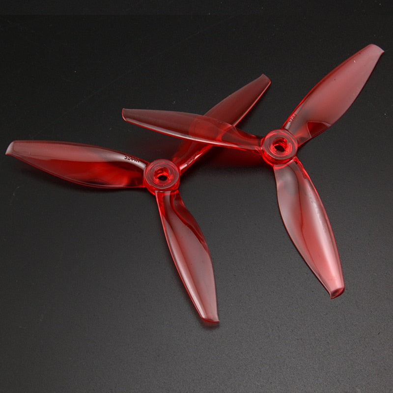 24pcs / 12pairs Gemfan 5144 5inch tri-blade/3 blade Propeller - compatible 2207 2208 2306 Brushless motor for FPV RC Drone props