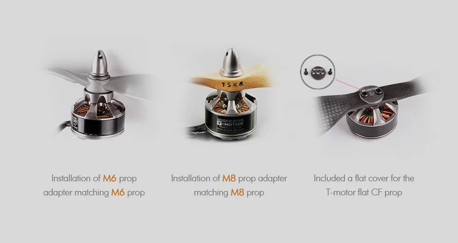 T-motor MN4014 KV330 KV400 Outrunner Brushless Motor High Performance Max Thrust 2.6KG for hexacopter/Multi-copter 14 T-motor, 15*6 @otor Installation of M6 prop . included a flat cover