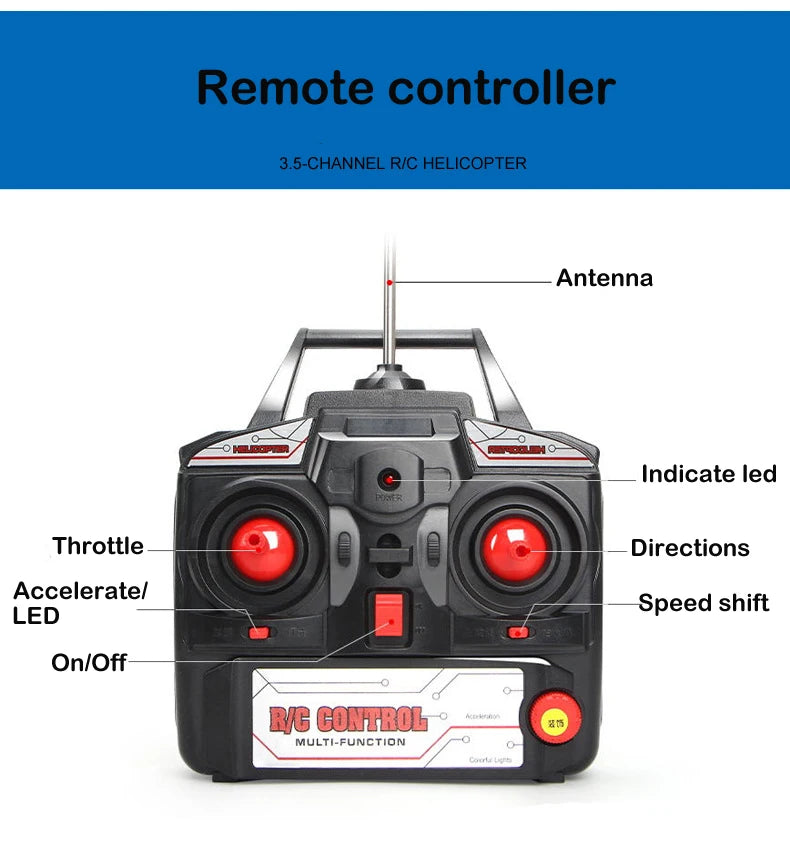 EN71 extra Large Rc Helicopter, remote controller 3.5-CHANNEL RIC HELICOPTER Antenna Indi
