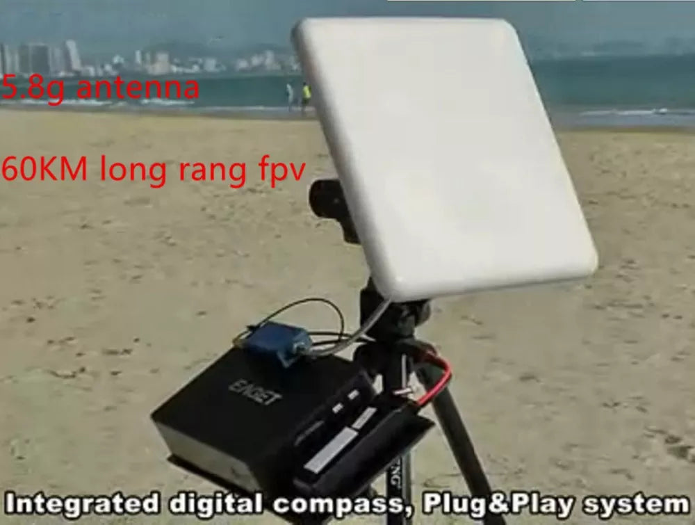 5.8G Long Range FPV Antenna, 5 antenna 60KM long rang fpv Integrated digital compass; Plug