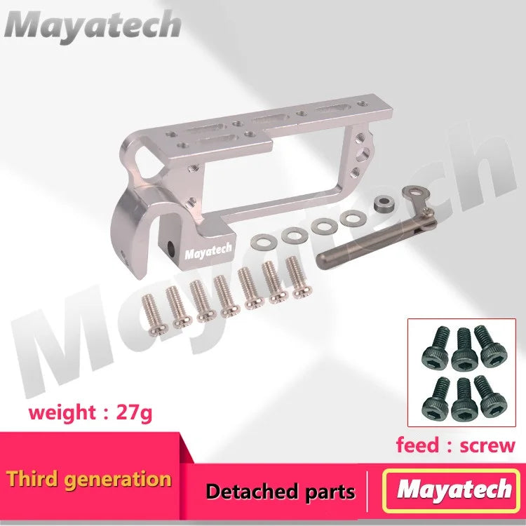 Mayatech Servo features a lightweight, easily maintained 3rd-gen feed screw with detachable parts.