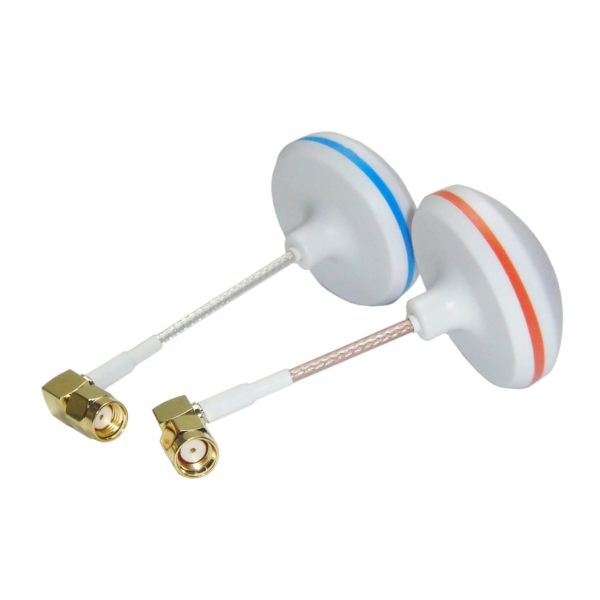 2PCS FPV 5.8Ghz Right Angle Mushroom RP-SMA Antenna Gains FPV Aerial Photo For RC Ground Station DJI Phantom QAV250 8 5.72G 5.74G L shape with inner bore.