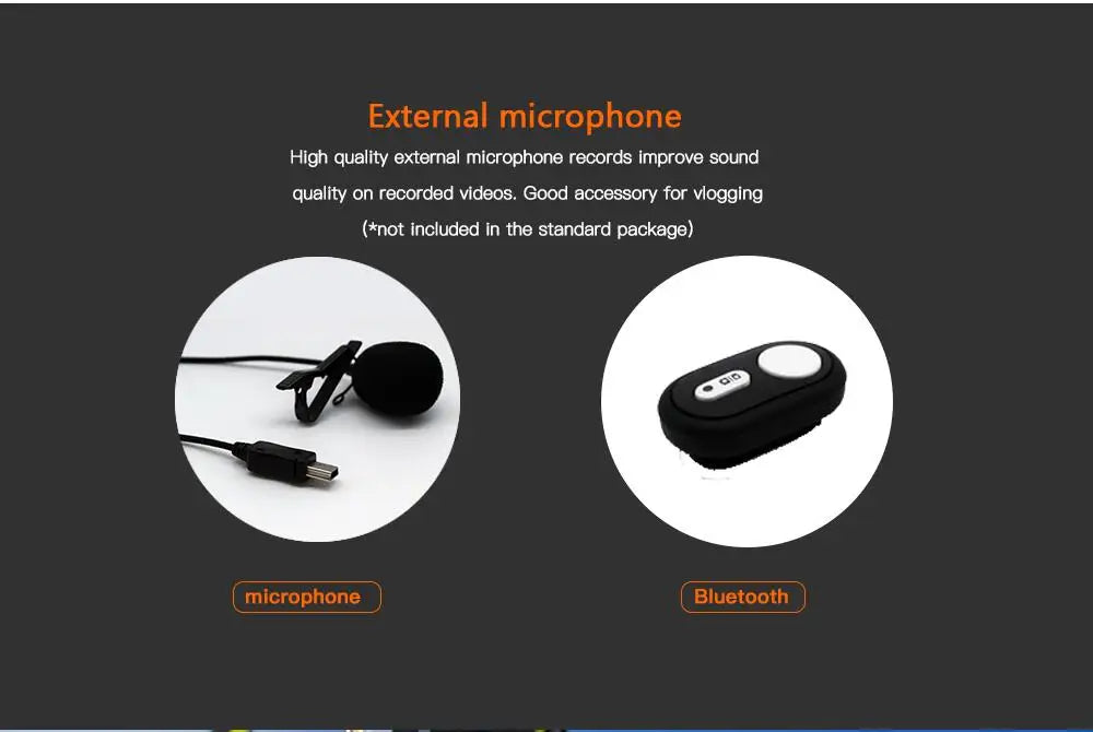 Hawkeye Firefly 8SE Action Camera - 4K 90 Degree / 170 Degree Screen WIFI FPV Action Camera Ver2.1 Sports Recording RC Models 14 Hawkeye Firefly 8SE Action Camera, Bluetooth microphone Bluetooth microphone is not included in the standard package . good accessory for vlogging