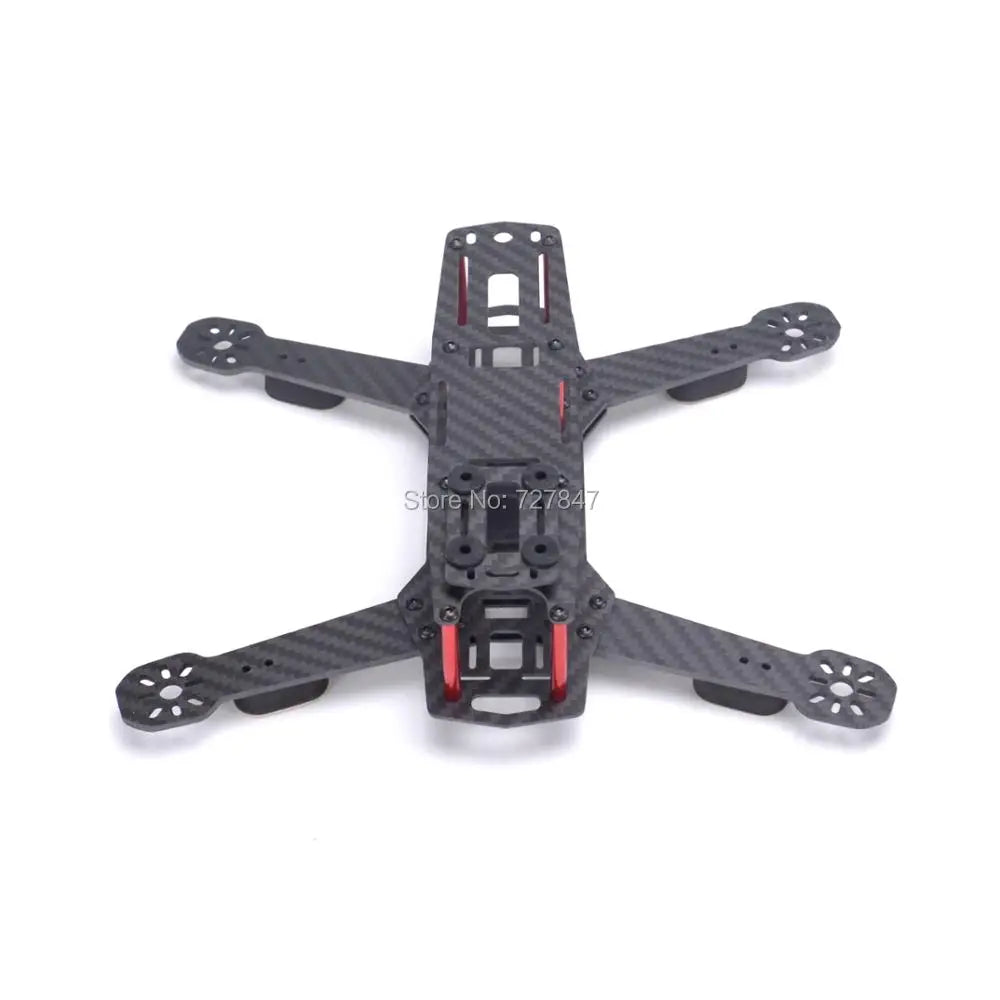 Flysky I6 Radio Mini ZMR250 QAV250 250mm Carbon Fiber Frame 2204 2300KV Motor 20A BLHeli_S ESC W/ LED F4 V3S Flight Control Kit 24 Specifications: - Main material: Full carbon fiber - With rubber damper to decrease