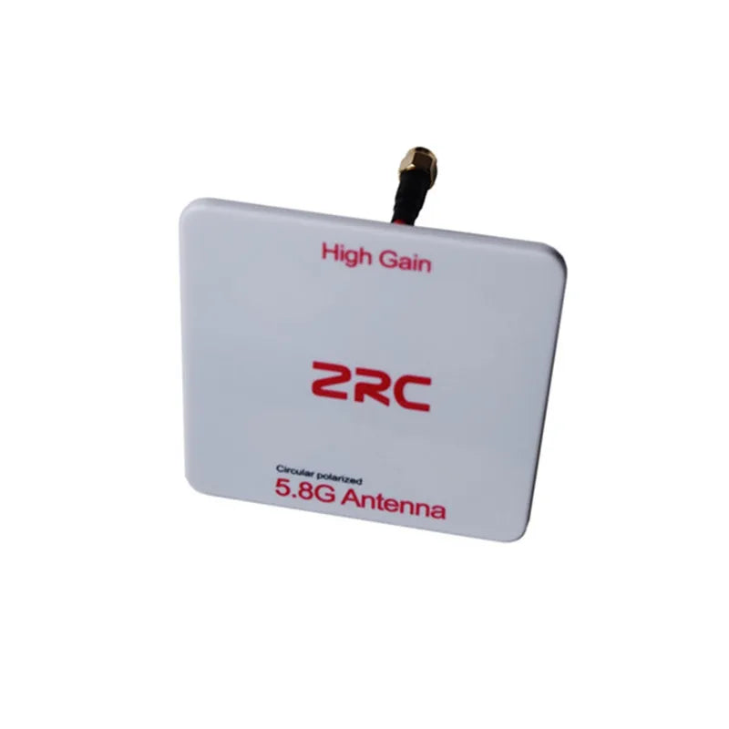 ZRC 5.8G 14dbi Circular Polarized High Gain Flat Panel Antenna SMA/RP-SMA LHCP/RHCP for FPV Transmitter VS Immersion Fatshark 9 High Gain ZRC Eava 5.86 Antenn
