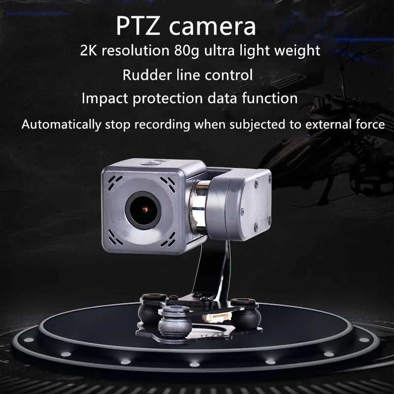 Arkbird Integrated Gimbal, PTZ camera 2K resolution 8g ultra light weight Rudder line control Impact protection data function