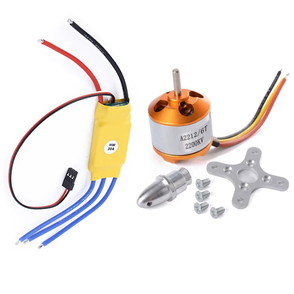XXD HW A2212 930KV 1000KV 1400KV 2200KV 2700KV Brushless Motor with HW 30A ESC Speed Controller for RC Drone 11 throttle range can be configured to provide best throttle linearity, fully compatible with all market available transmitter