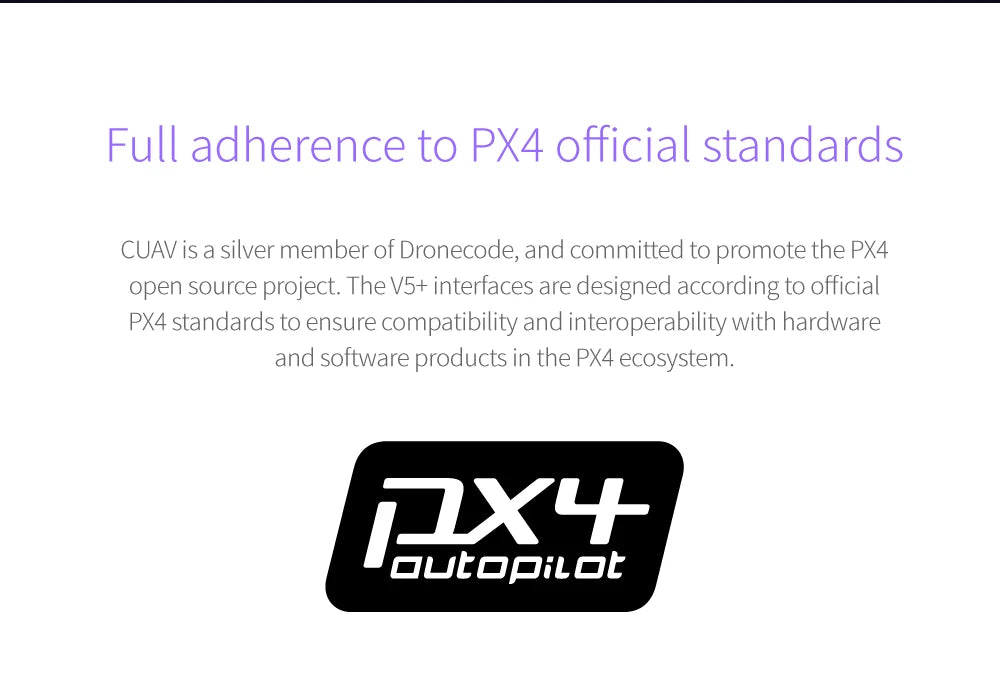CUAV NEW Pixhack Pixhawk V5+ Autopilot, CUAV is a silver member of Dronecode; and committed to promote the P