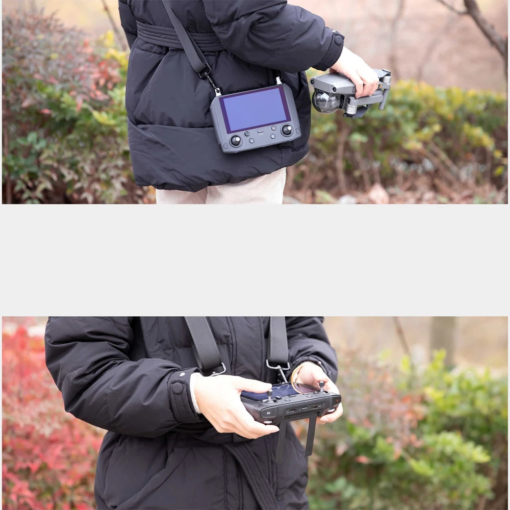 Neck Strap Lanyard for DJI MAVIC 2 Pro Zoom/MINI 3 PRO Drone Smart Controller Spare Parts Comfortable Sling with Metal Buckle 10 the lanyard is widened to increase the force area, for comfortable using .