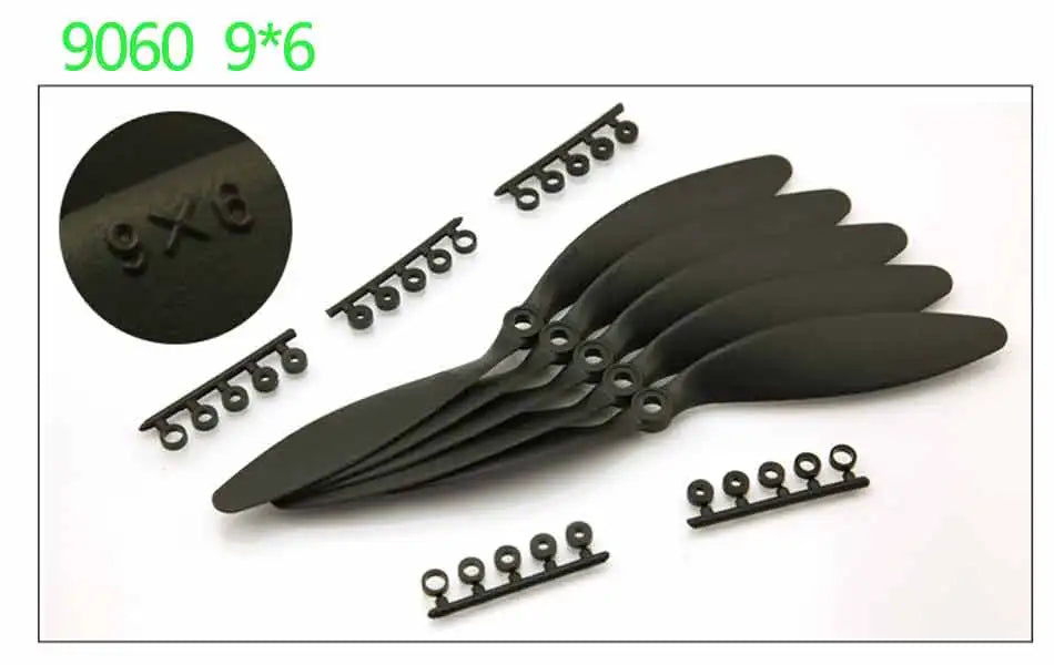 10PCS High-Efficiency Slow Speed Propeller, small-hole propeller with the propeller protector greatly improves the service life of the propel