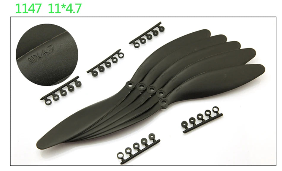10PCS High-Efficiency Slow Speed Propeller, this propeller is particularly suitable for our F3P aircraft with 2206 1500kv Sunny