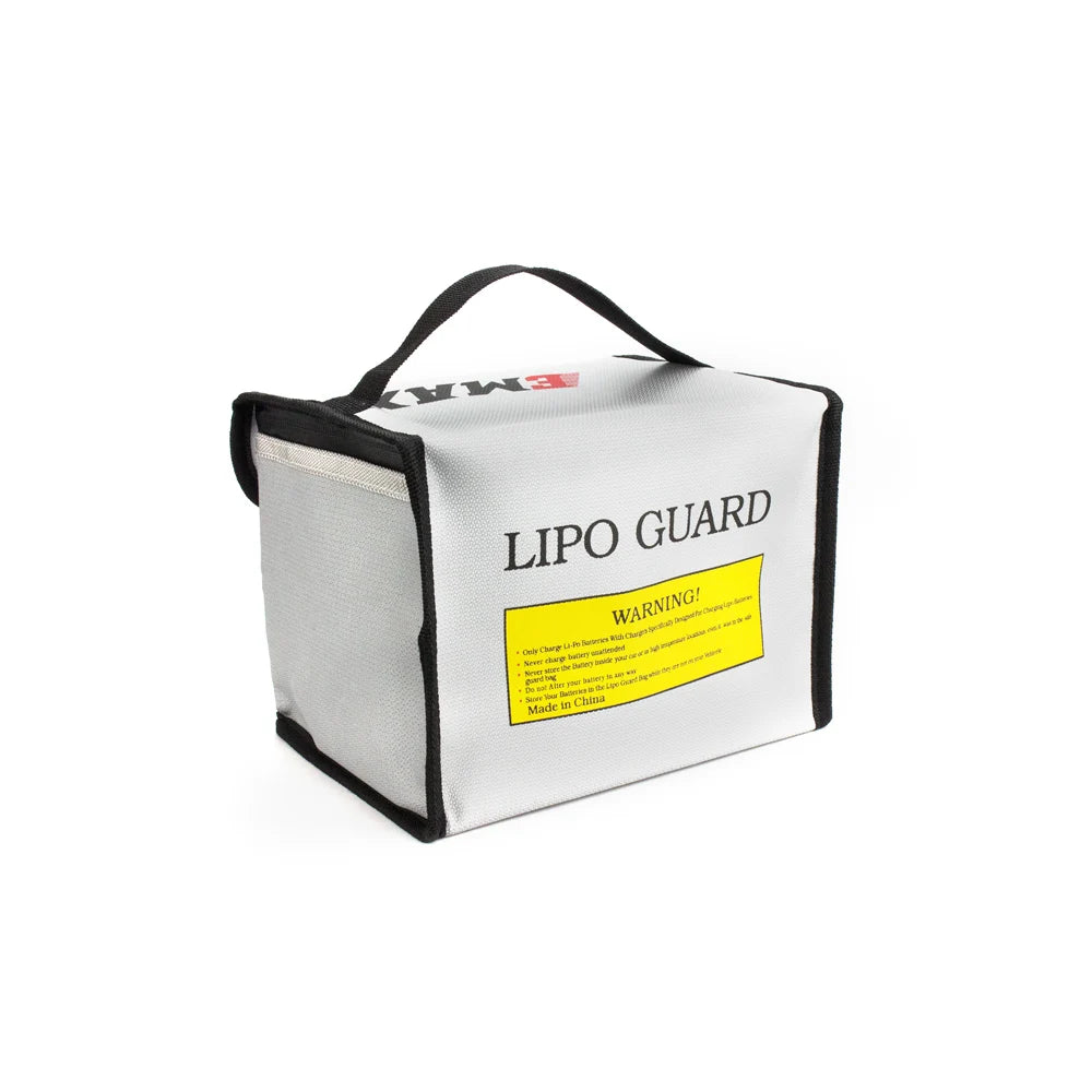 Emax Fireproof Waterproof Lipo Battery Safety Bag, GUARD LIPO WARNING!