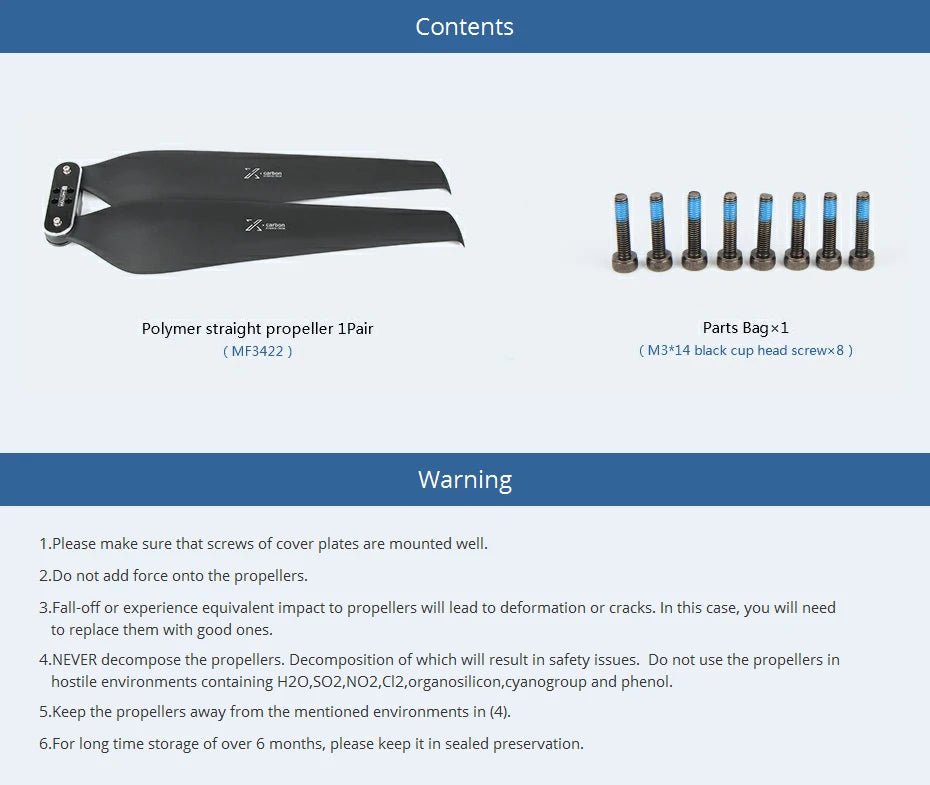 MF3422 M3*14 black cup head screwx 8 Warning 1.Please make sure