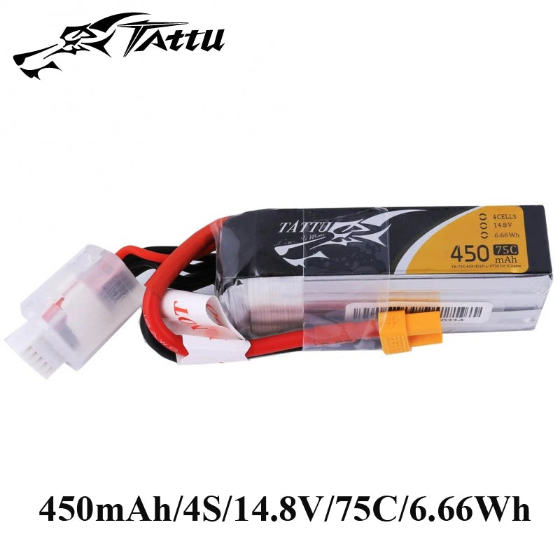 Ace Tattu Lipo Battery, FEIYING 450mah 2s 75c Brand: Tattu