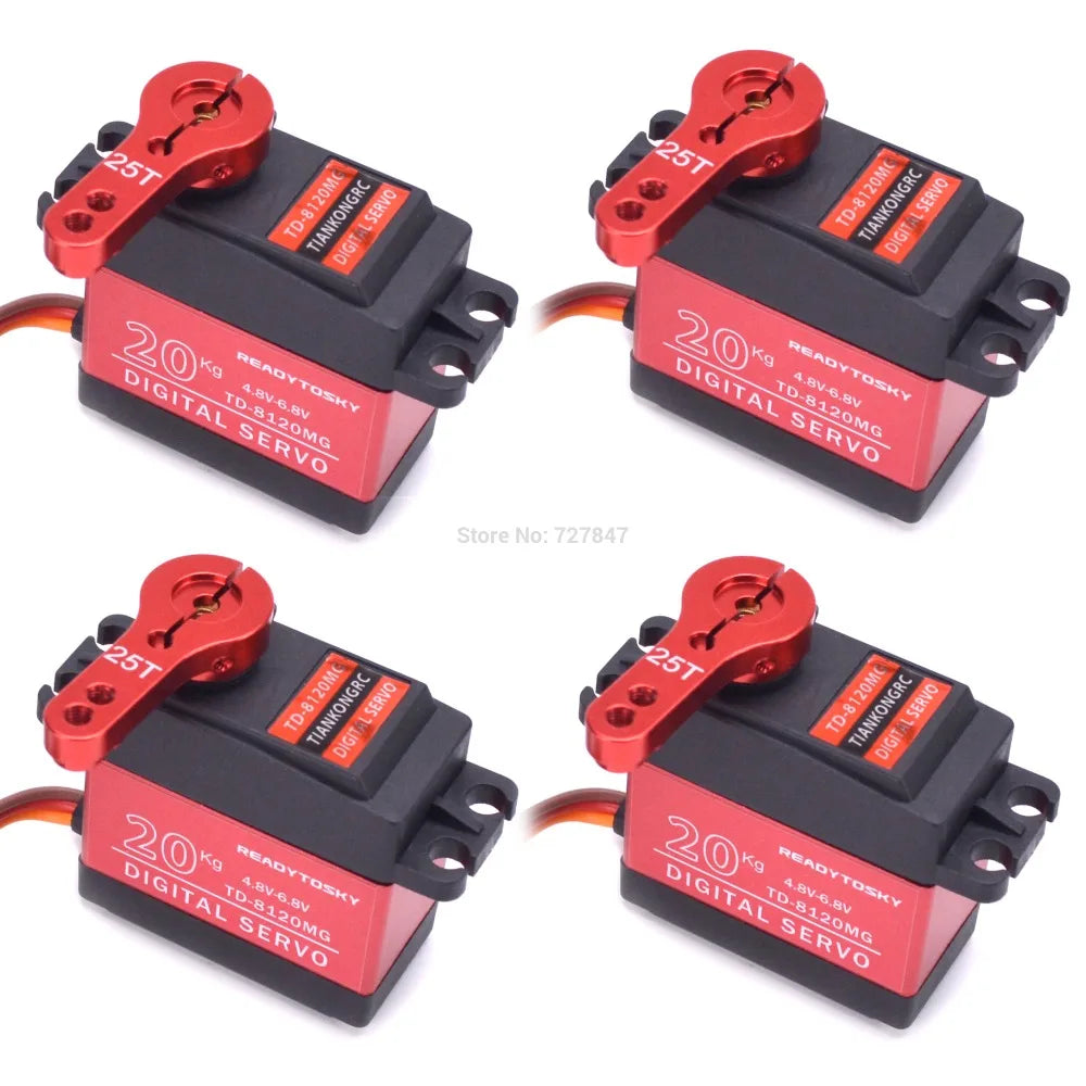 Large Torque Digital Coreless Servo Aluminium Metal Gears 25T Arm RC Car