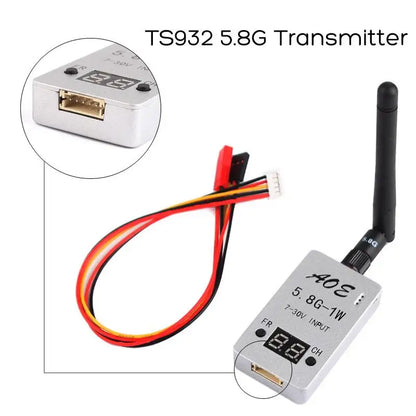 TS932 5.8G 1W 32CH VTX - 1000mW Wirless Audio Video AV Transmitter for Multicopter Car Video Backview System Wifi Aerial Photo