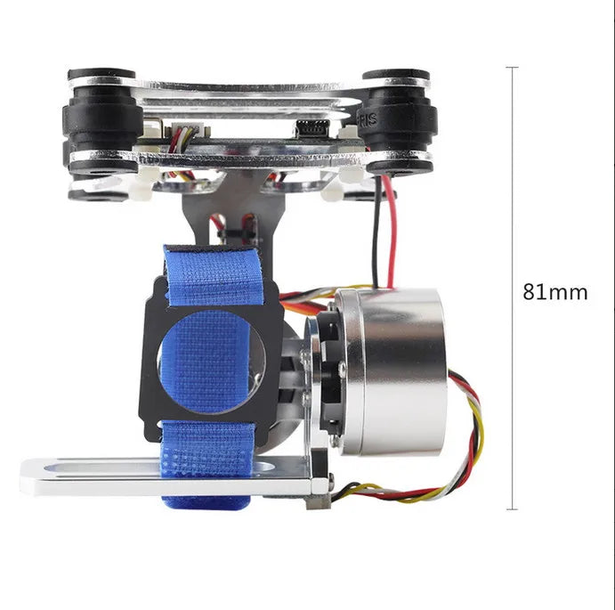 Light Weight Brushless Motor Gimbal, color: silver; black This is RTF version,you only need connect the battery on the