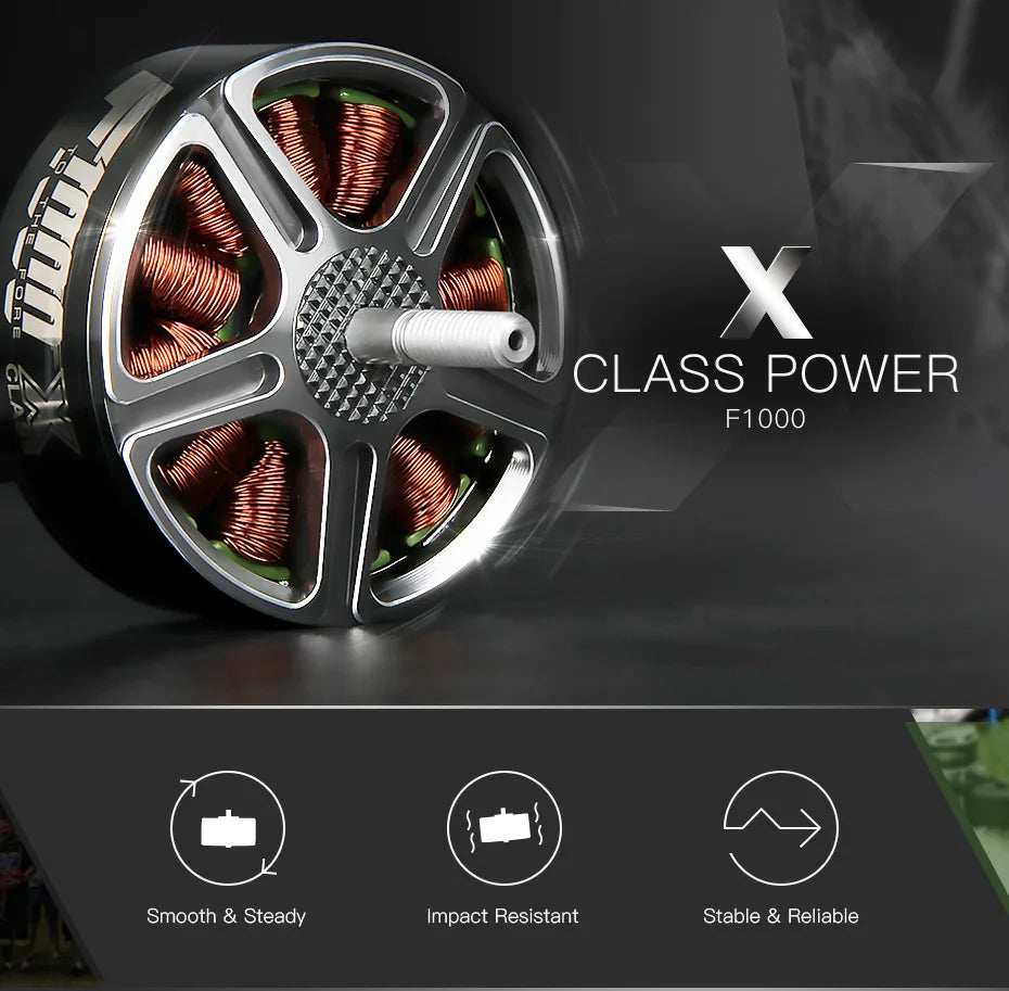 T-MOTOR F1000 KV300 KV510 Brushless Motor Max Thrust 6.5KG for X class FPV racing drone DRL 6 T-MOTOR, CLASS POWER F1ooo Smooth & Steady Impact Resist