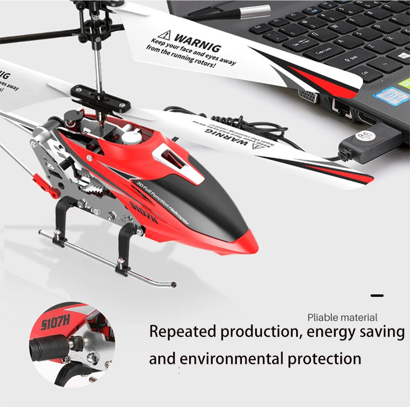 SYMA S107H Rc Helicopter, the _ I nare Pliable material Repeated production, energy saving and environmental