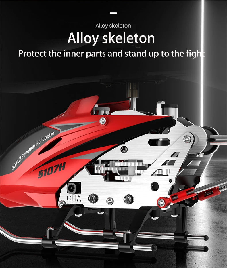 SYMA S107H Rc Helicopter, xA Helicopter 1 5107H: Alloy skeleton Protect the