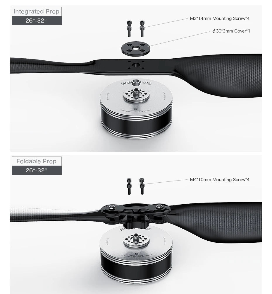 T-motor, Integrated 26"-32" M3*14mm Mounting Screw'4