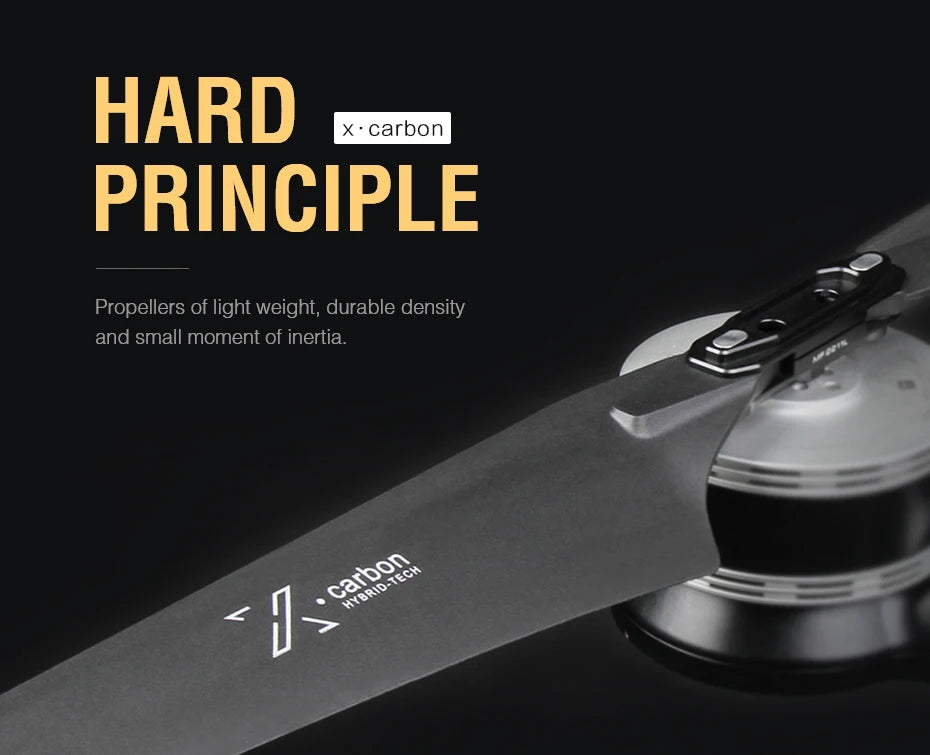 carbon PRINCIPLE Propellers of light weight, durable density and small moment of in