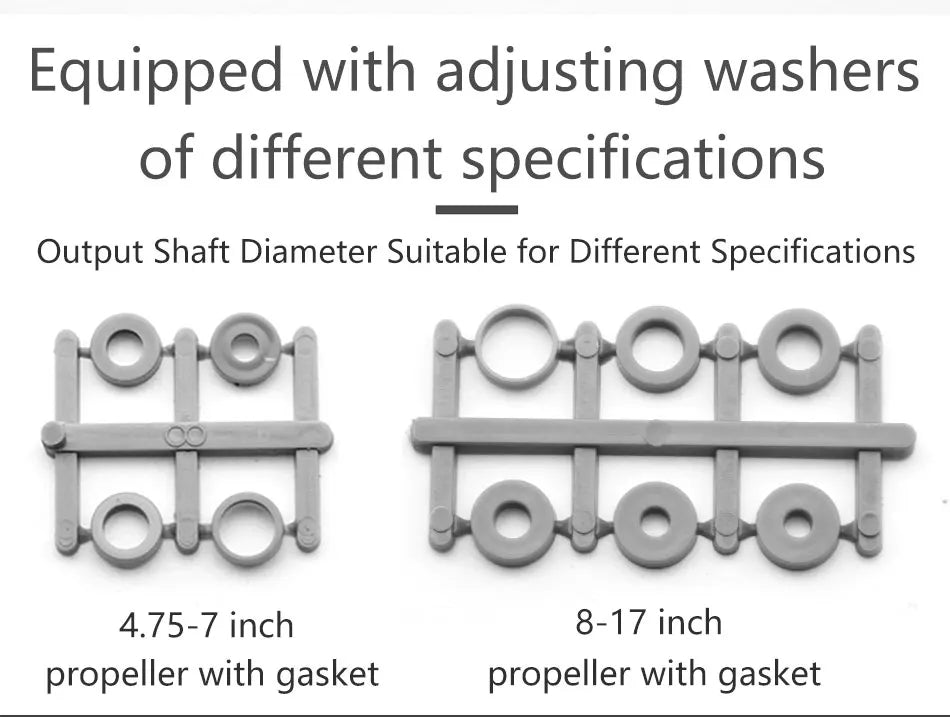 2/4PCS Gemfan Apc Nylon Propeller. adjusting washers of different specifications Output Shaft Diameter Suitable for Different Specifications