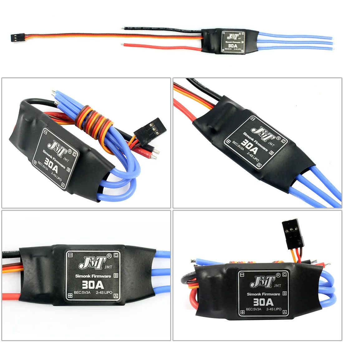DIY RC FPV Drone, Simonk Firmware 30A JMT BEC SV3A 2-4SLIPO