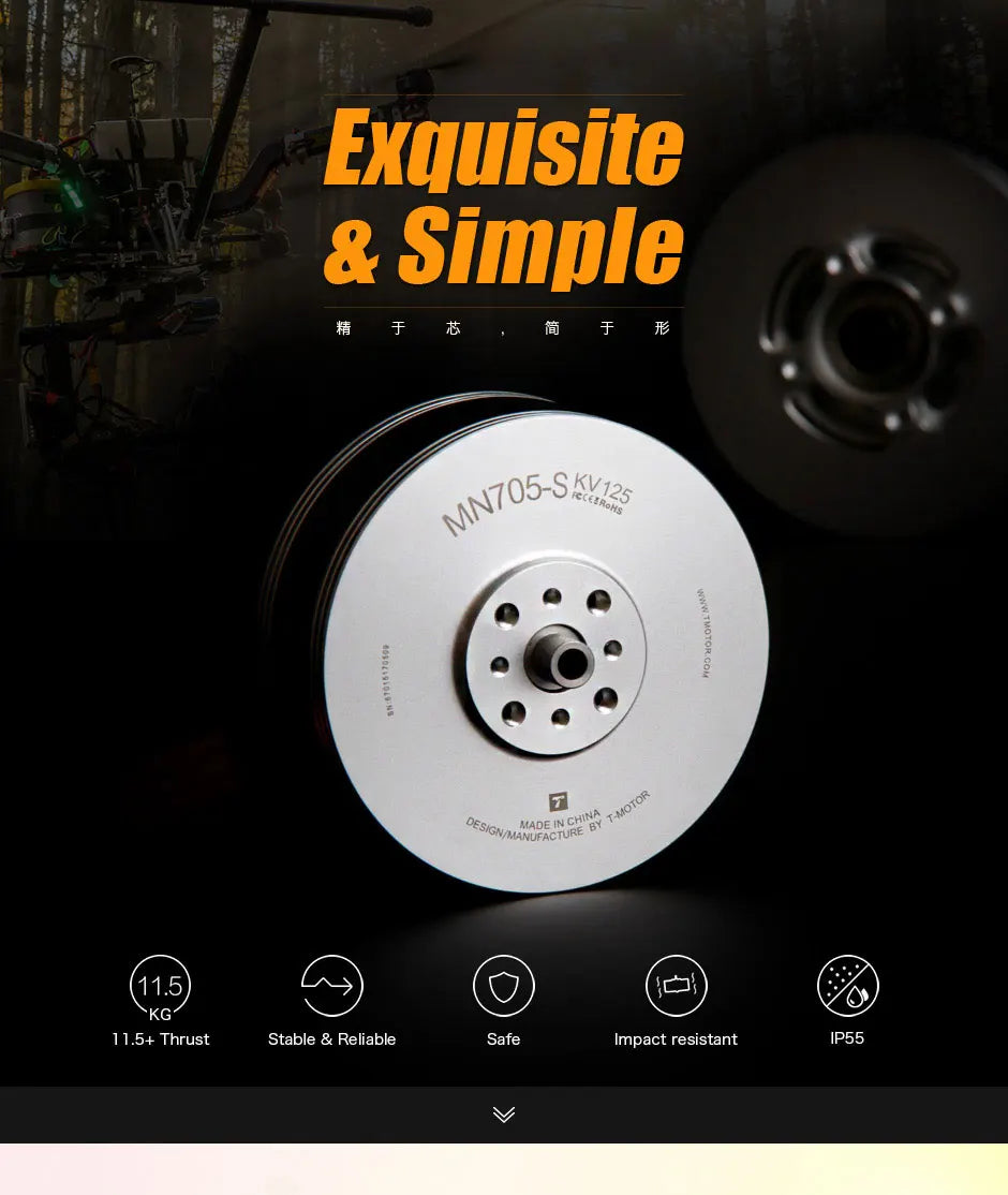 2Pcs/Set T-motor, MADE IN 11.5 KG 11.5+ Thrust Stable & Reliable Safe