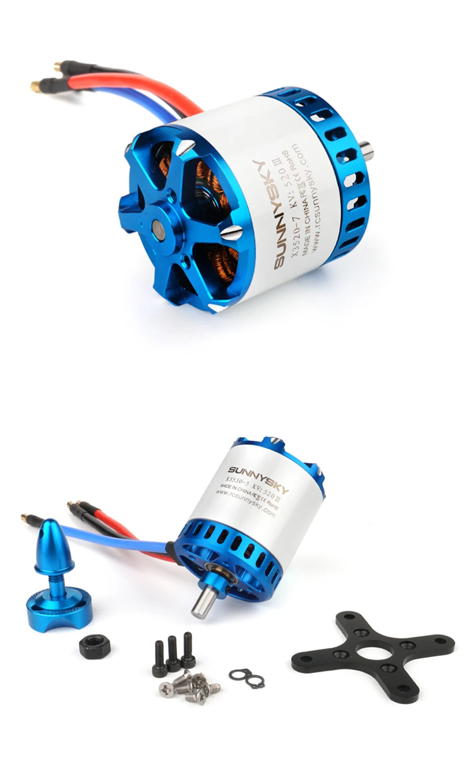 SUNNYSKY X3520-III X3530-III 445KV 560KV 780KV Brushless Motor for RC Quadcopter Airplanes Fixed Wing Plane 13 X3520-III 445KV 560KV 780KV Brush
