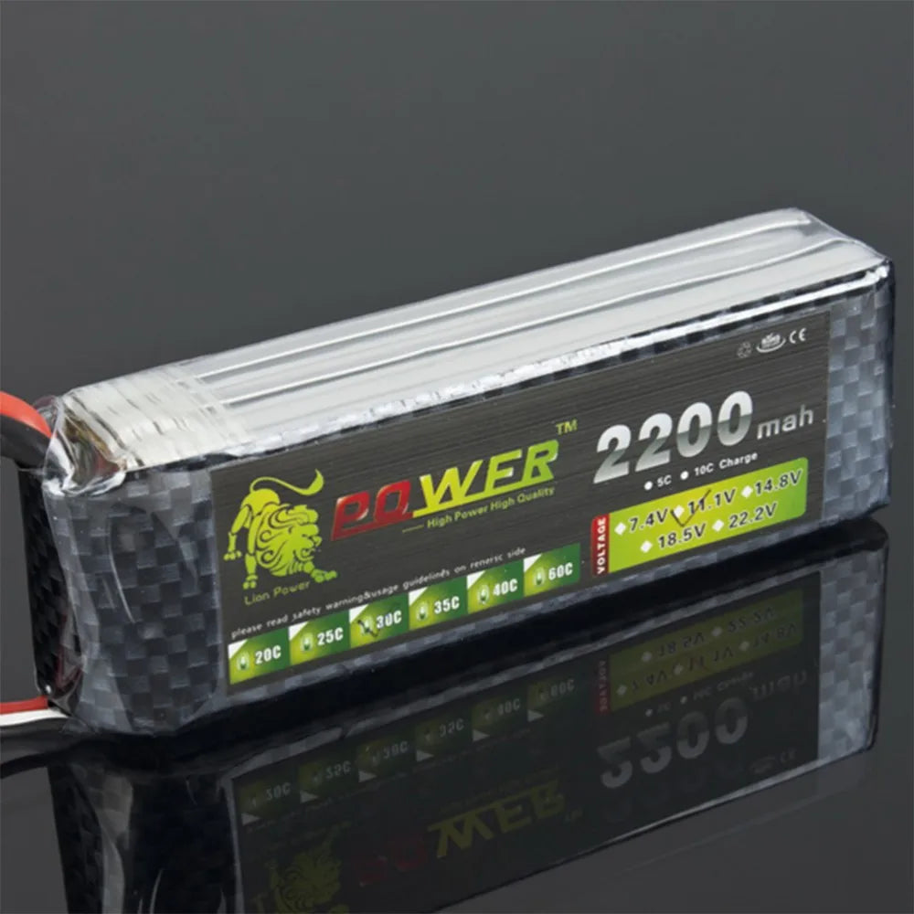 skymaker Lipo Battery, Lipo Battery 3S 11.1v 2200mAh 30C LION POWER Battery